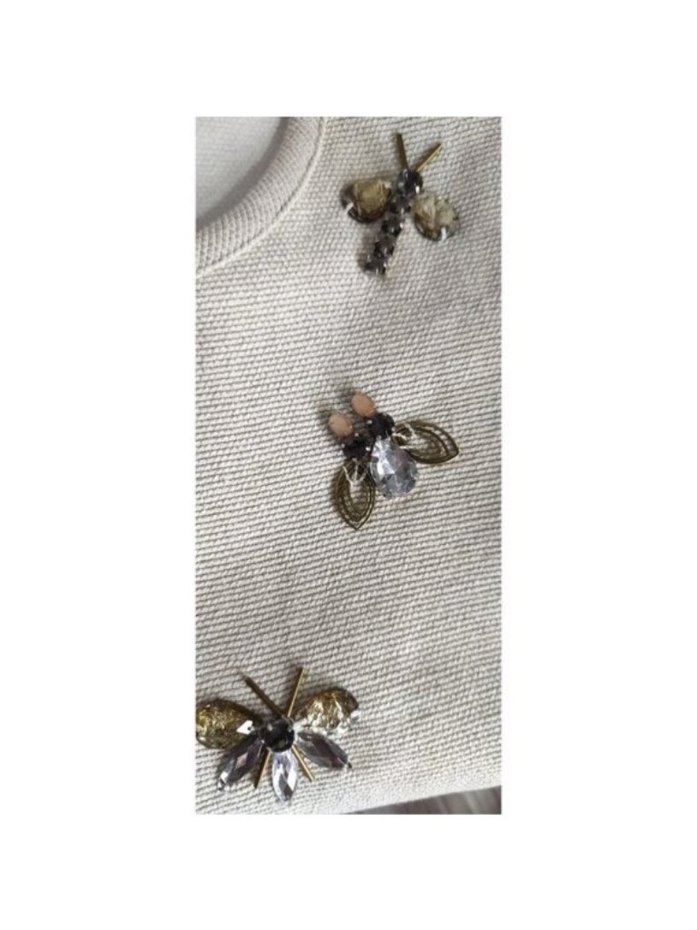 Banana Republic Embellished Linen & Cotton Structured Shell Top S - Picture 10 of 13